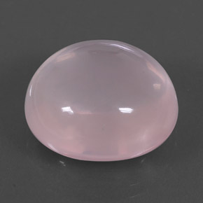 Quartzo rosa rosa natural 17,96ct, corte oval, transparente