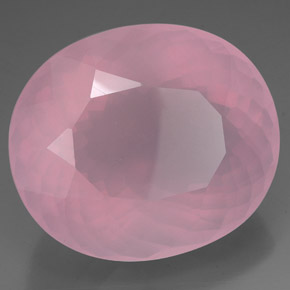 Quartzo rosa rosa natural 150,80ct, transparente, transparente/translúcido