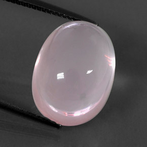 Quartzo rosa rosa natural 14,43ct, transparente, transparente/translúcido