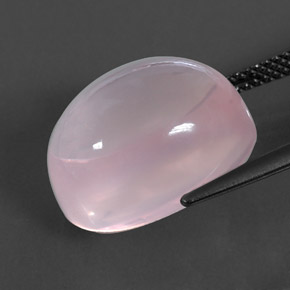 Quartzo rosa rosa natural 14,43ct, transparente, transparente/translúcido