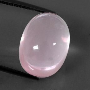 Quartzo rosa rosa natural 14,49ct, transparente, transparente/translúcido