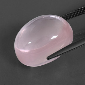 Quartzo rosa rosa natural 14,49ct, transparente, transparente/translúcido