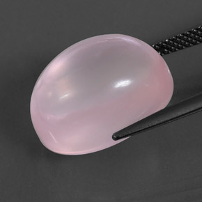 Quartzo rosa rosa natural 15,47ct, transparente, transparente/translúcido