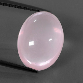 Quartzo rosa rosa natural 12,51ct, transparente, transparente/translúcido