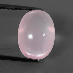Quartzo rosa rosa natural 11,32ct, transparente, transparente/translúcido