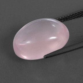 Quartzo rosa rosa natural 11,32ct, transparente, transparente/translúcido