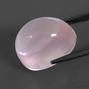 Quartzo rosa rosa natural 16,43ct, transparente, transparente/translúcido