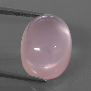 Quartzo rosa rosa natural 13,21ct, transparente, transparente/translúcido