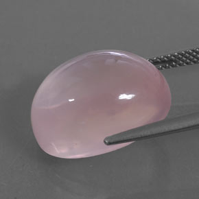 Quartzo rosa rosa natural 13,21ct, transparente, transparente/translúcido