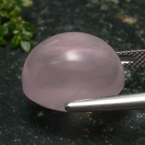 Quartzo rosa rosa natural 16,47ct, corte oval, translúcido