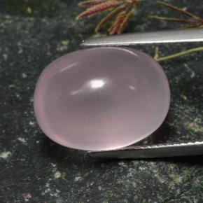 Quartzo rosa rosa natural 15,87ct, corte oval, translúcido