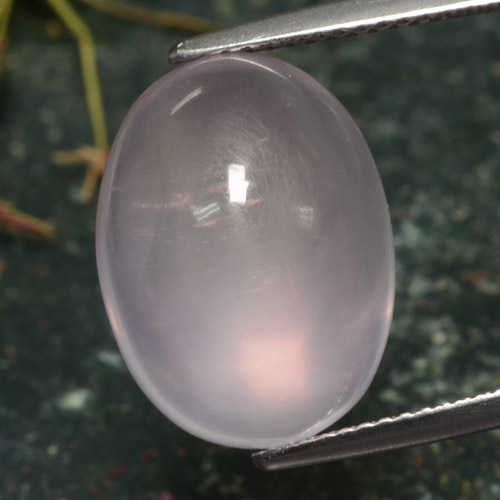 Quartzo rosa rosa natural 13,39ct, corte oval, translúcido