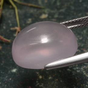 Quartzo rosa rosa natural 13,39ct, corte oval, translúcido