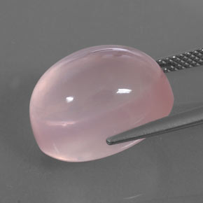Quartzo rosa rosa natural 15,90ct, transparente, transparente/translúcido