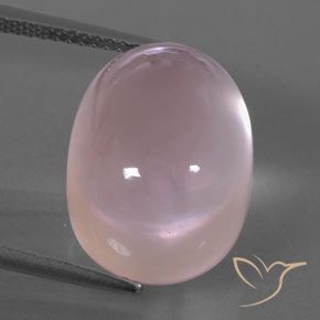 15.32ct Natural Luz rosa Quartzo Rosa, oval, Transparente/Translúcido