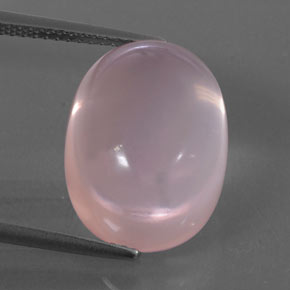 Quartzo rosa rosa natural 13,11ct, transparente, transparente/translúcido