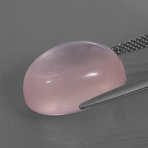Quartzo rosa rosa natural 13,11ct, transparente, transparente/translúcido