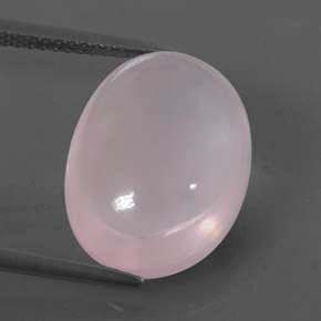 Quartzo rosa rosa natural 10,64ct, transparente, transparente/translúcido