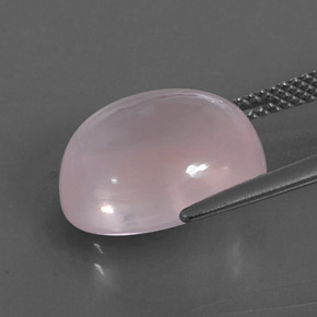 Quartzo rosa rosa natural 9,72ct, transparente, transparente/translúcido
