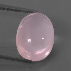 Quartzo rosa rosa natural 10,87ct, transparente, transparente/translúcido