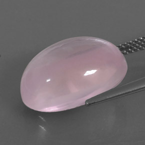 Quartzo rosa rosa natural 10,87ct, transparente, transparente/translúcido