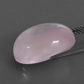 Quartzo rosa rosa natural 11,13ct, transparente, transparente/translúcido