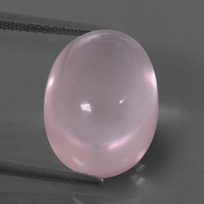 Quartzo rosa rosa natural 13,49ct, transparente, transparente/translúcido