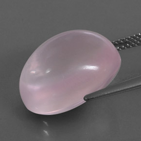 Quartzo rosa rosa natural 13,49ct, transparente, transparente/translúcido