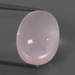 Quartzo rosa rosa natural 12,90ct, transparente, transparente/translúcido