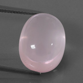 Quartzo rosa rosa natural 13,47ct, transparente, transparente/translúcido