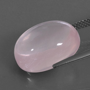 Quartzo rosa rosa natural 13,47ct, transparente, transparente/translúcido