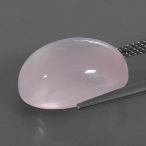 Quartzo rosa rosa natural 11,90ct, transparente, transparente/translúcido