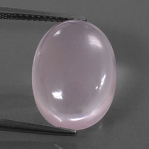 Quartzo rosa rosa natural 9,98ct, corte oval, transparente