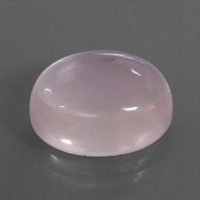 Quartzo rosa rosa natural 12,72ct, corte oval, transparente