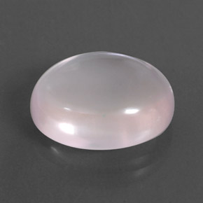 Quartzo rosa rosa natural 10,39ct, corte oval, transparente