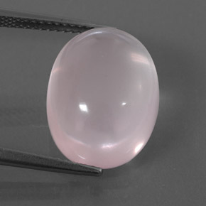 Quartzo rosa rosa natural 12,42ct, transparente, transparente/translúcido