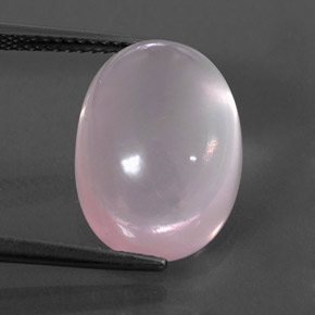 Quartzo rosa rosa natural 12,85ct, transparente, transparente/translúcido