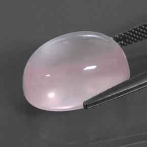 Quartzo rosa rosa natural 12,85ct, transparente, transparente/translúcido