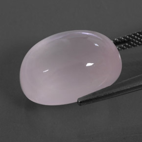 Quartzo rosa rosa natural 13,60ct, transparente, transparente/translúcido