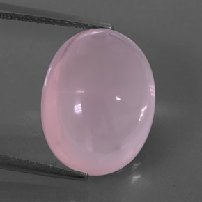 Quartzo rosa rosa natural 12,62ct, transparente, transparente/translúcido