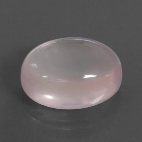 Quartzo rosa rosa natural 11,47ct, corte oval, transparente
