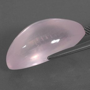 Quartzo rosa rosa natural 17,37ct, transparente, transparente/translúcido