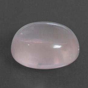 Quartzo rosa rosa natural 8,63ct, corte oval, transparente