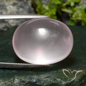 Quartzo Rosa Rosa Rosa bem claro Natural 22.88ct, oval, Transparente