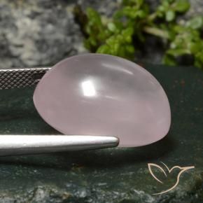 Quartzo Rosa Rosa Rosa bem claro Natural 22.88ct, oval, Transparente