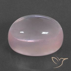 Quartzo Rosa Luz rosa Natural 21.17ct, oval, Transparente