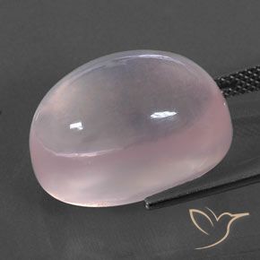 Quartzo Rosa Luz rosa Natural 21.17ct, oval, Transparente
