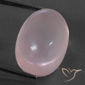 19.84ct Natural rosa rosa Quartzo Rosa, oval, Transparente/Translúcido