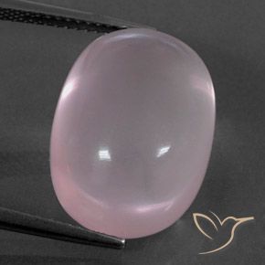 18.41ct Natural Luz rosa Quartzo Rosa, oval, Transparente