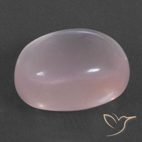 Quartzo Rosa Luz rosa Natural 18.41ct, oval, Transparente